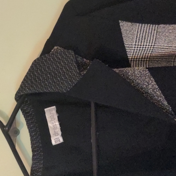 Dress Barn, Black and Gray Suit Jacket, No Size on Tag - Picture 16 of 17